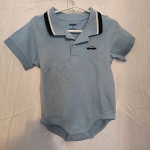 Gymboree collared onesie blue size 2T